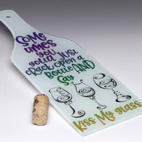 Kiss My Glass! Cutting Board