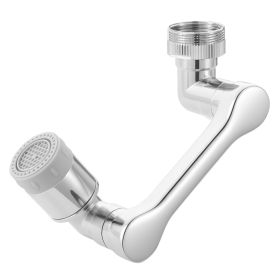 1080Â° Swivel Faucet Extender, 2 Sprayer Modes Sink Water Faucet Aerator Extension, Kitchen Bathroom Rotatable Spray Attachment with Brass Robotic Arm