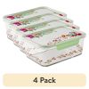 Painted Meadow 10-Cup Rectangle Glass Food Storage Containers with Tritan Lid