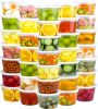 60 Sets (120-Piece) Deli Containers with Lids 16 oz, Leak-Proof BPA Free Airtight Takeout Plastic Food Storage Containers for Soup