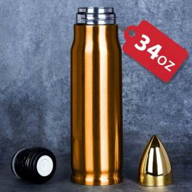 34 oz Copper Tumbler Cup: Hilarious White Elephant Gift for Adults, Ideal Stocking Stuffer for Men 2025 & Christmas Gift for Dad Who Has Everythi