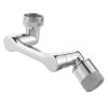 1080Â° Swivel Faucet Extender, 2 Sprayer Modes Sink Water Faucet Aerator Extension, Kitchen Bathroom Rotatable Spray Attachment with Brass Robotic Arm