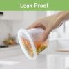 60 Sets (120-Piece) Deli Containers with Lids 16 oz, Leak-Proof BPA Free Airtight Takeout Plastic Food Storage Containers for Soup