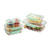 Painted Meadow Rectangle Tritan Food Storage Containers with Tritan Lid. Set of 6