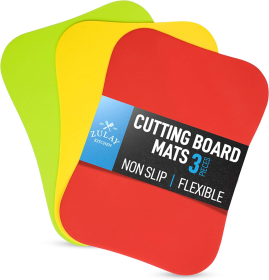 Flexible Cutting Board Mats (Color: RLGLB)