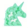 1pc Unicorn Silicone Ice Cube Molds And Tray Chocolate Candy Soap Jelly Cookie Gummy Wax Resin